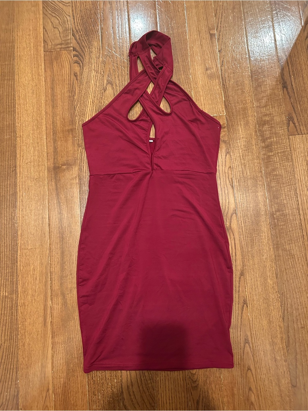 Dress red tight mini dress